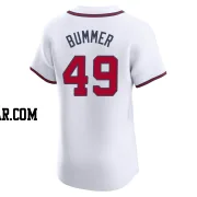 Aaron Bummer Men's Atlanta Braves White Elite Home Jersey