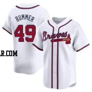 Aaron Bummer Men's Atlanta Braves White Limited Home Jersey