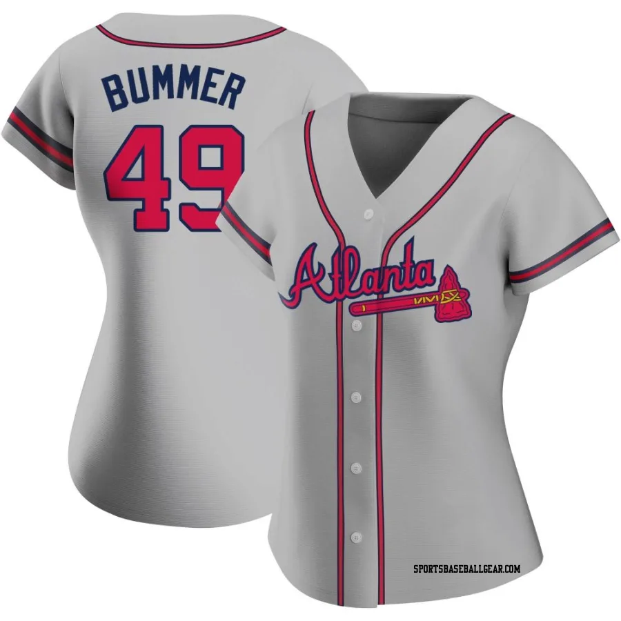 Aaron Bummer Women's Atlanta Braves Gray Replica Road Jersey