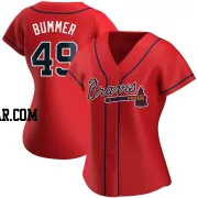 Aaron Bummer Women's Atlanta Braves Red Authentic Alternate Jersey