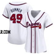 Aaron Bummer Women's Atlanta Braves White Limited Home Jersey