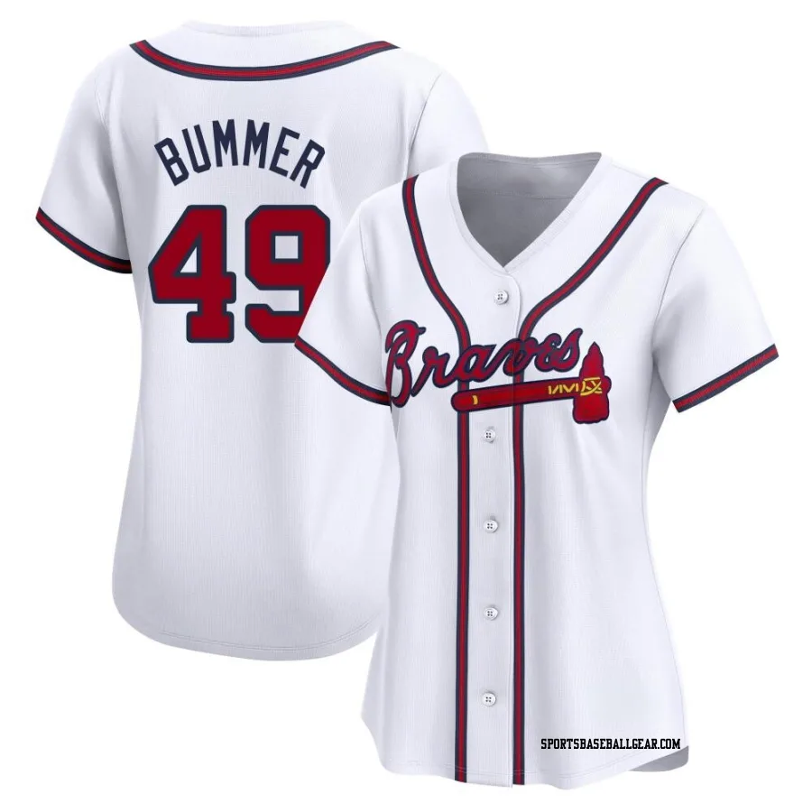 Aaron Bummer Women's Atlanta Braves White Limited Home Jersey