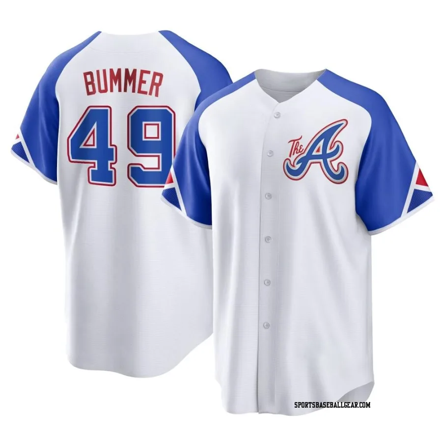 Aaron Bummer Youth Atlanta Braves White Replica 2023 City Connect Jersey