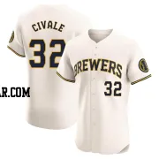 Aaron Civale Men's Milwaukee Brewers Cream Elite Home Jersey