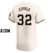 Aaron Civale Men's Milwaukee Brewers Cream Elite Home Jersey