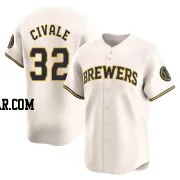 Aaron Civale Men's Milwaukee Brewers Cream Limited Home Jersey