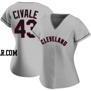 Aaron Civale Women's Cleveland Guardians Gray Replica Road Jersey