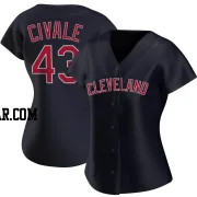 Aaron Civale Women's Cleveland Guardians Navy Authentic Alternate Jersey