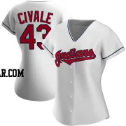 Aaron Civale Women's Cleveland Guardians White Replica Home Jersey