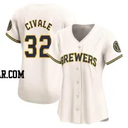 Aaron Civale Women's Milwaukee Brewers Cream Limited Home Jersey