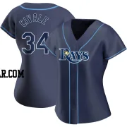 Aaron Civale Women's Tampa Bay Rays Navy Replica Alternate Jersey