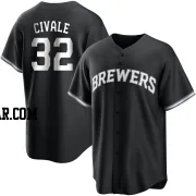 Aaron Civale Youth Milwaukee Brewers Black/White Replica Jersey