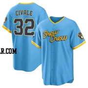 Aaron Civale Youth Milwaukee Brewers Blue Replica Powder 2022 City Connect Jersey