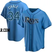 Aaron Civale Youth Tampa Bay Rays Light Blue Replica Alternate Jersey