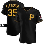 Aaron Fletcher Men's Pittsburgh Pirates Black Authentic Alternate Jersey