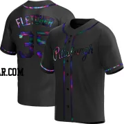 Aaron Fletcher Men's Pittsburgh Pirates Black Holographic Replica Alternate Jersey