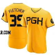 Aaron Fletcher Men's Pittsburgh Pirates Gold Authentic 2023 City Connect Jersey