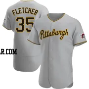 Aaron Fletcher Men's Pittsburgh Pirates Gray Authentic Road Jersey