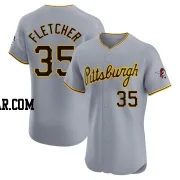 Aaron Fletcher Men's Pittsburgh Pirates Gray Elite Road Jersey