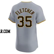 Aaron Fletcher Men's Pittsburgh Pirates Gray Elite Road Jersey