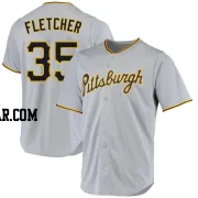 Aaron Fletcher Men's Pittsburgh Pirates Gray Replica Road Jersey