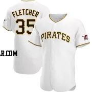 Aaron Fletcher Men's Pittsburgh Pirates White Authentic Home Jersey