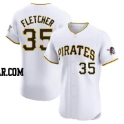 Aaron Fletcher Men's Pittsburgh Pirates White Elite Home Jersey