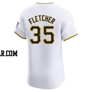 Aaron Fletcher Men's Pittsburgh Pirates White Elite Home Jersey