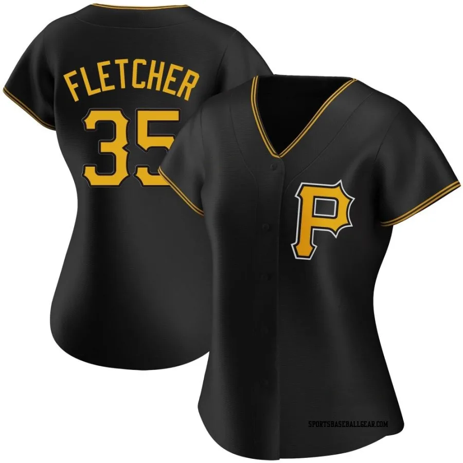 Aaron Fletcher Women's Pittsburgh Pirates Black Replica Alternate Jersey