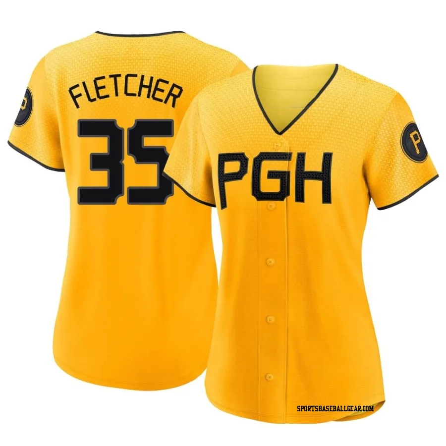 Aaron Fletcher Women's Pittsburgh Pirates Gold Replica 2023 City Connect Jersey