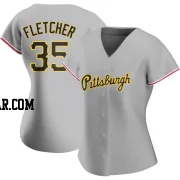 Aaron Fletcher Women's Pittsburgh Pirates Gray Authentic Road Jersey