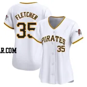 Aaron Fletcher Women's Pittsburgh Pirates White Limited Home Jersey