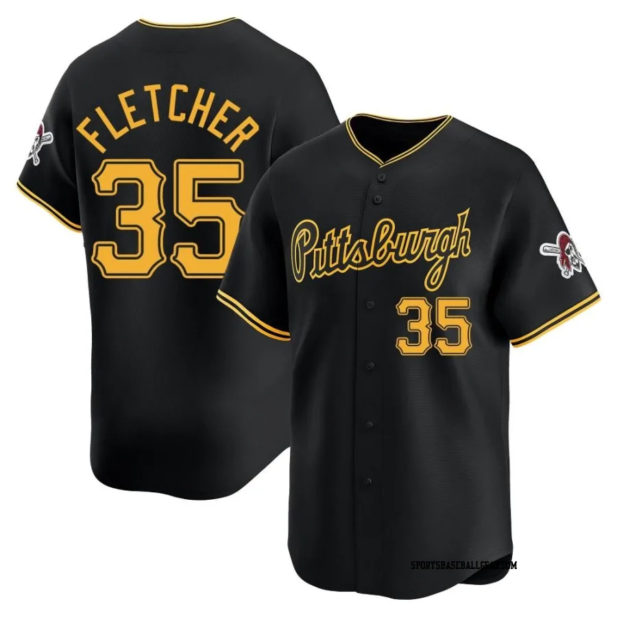 Aaron Fletcher Youth Pittsburgh Pirates Black Limited Alternate Jersey