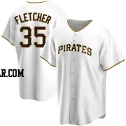 Aaron Fletcher Youth Pittsburgh Pirates White Replica Home Jersey