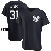 Aaron Hicks Men's New York Yankees Navy Authentic Alternate Jersey