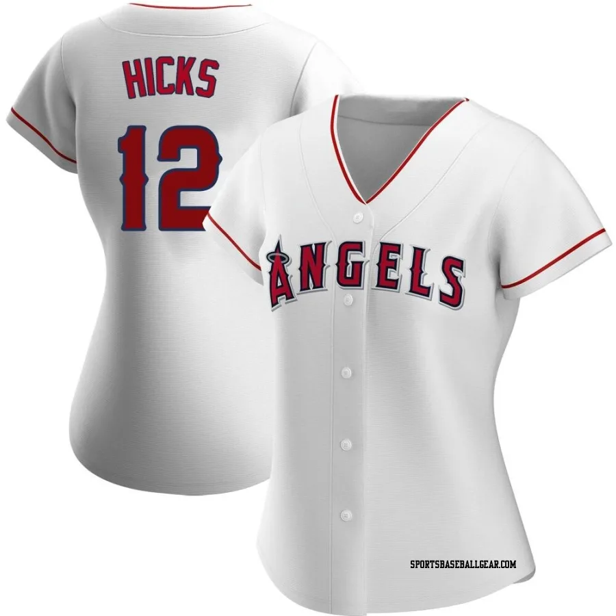 Aaron Hicks Women's Los Angeles Angels White Replica Home Jersey