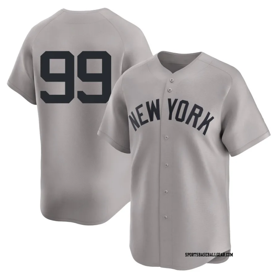 Aaron Judge Men's New York Yankees Gray Limited Away 2nd Jersey