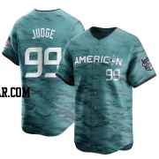 Aaron Judge Men's New York Yankees Teal Limited American League Game 2023 All-Star Jersey