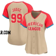 Aaron Judge Women's New York Yankees Cream Limited American League 2024 All-Star Game Jersey