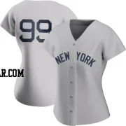 Aaron Judge Women's New York Yankees Gray Authentic 2021 Field of Dreams Jersey