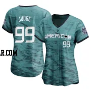 Aaron Judge Women's New York Yankees Teal Limited American League Game 2023 All-Star Jersey