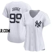 Aaron Judge Women's New York Yankees White Limited Yankee Home Jersey