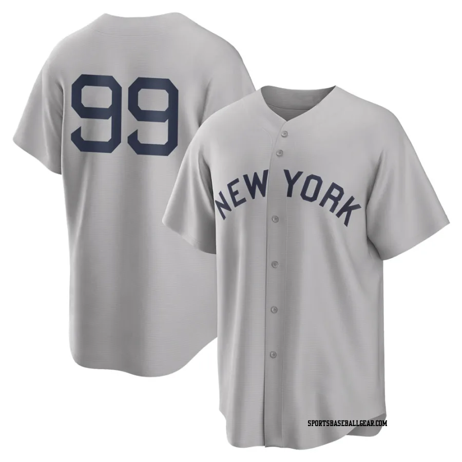 Aaron Judge Youth New York Yankees Gray Replica 2021 Field of Dreams Jersey