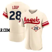 Aaron Loup Men's Los Angeles Angels Cream Authentic 2022 City Connect Jersey