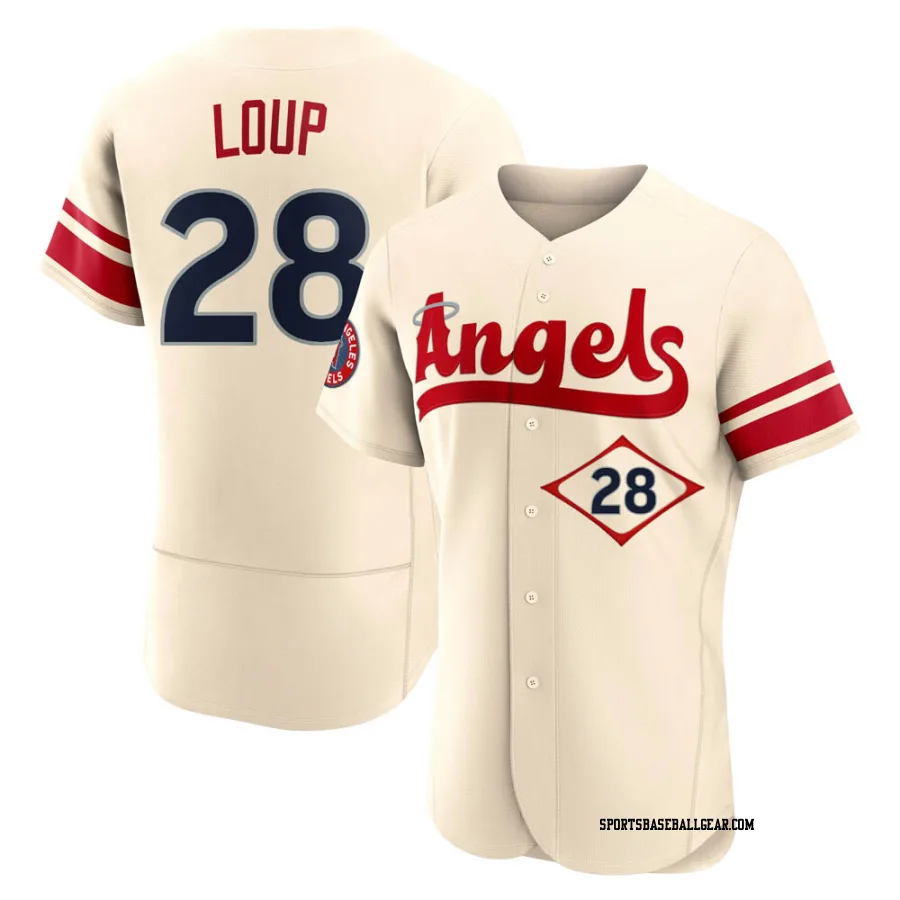 Aaron Loup Men's Los Angeles Angels Cream Authentic 2022 City Connect Jersey