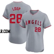 Aaron Loup Men's Los Angeles Angels Gray Elite Road Jersey