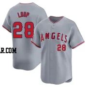 Aaron Loup Men's Los Angeles Angels Gray Limited Away Jersey