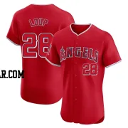 Aaron Loup Men's Los Angeles Angels Red Elite Alternate Jersey