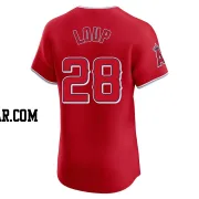 Aaron Loup Men's Los Angeles Angels Red Elite Alternate Jersey