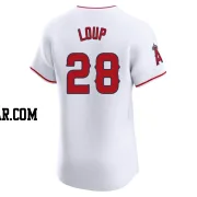 Aaron Loup Men's Los Angeles Angels White Elite Home Jersey